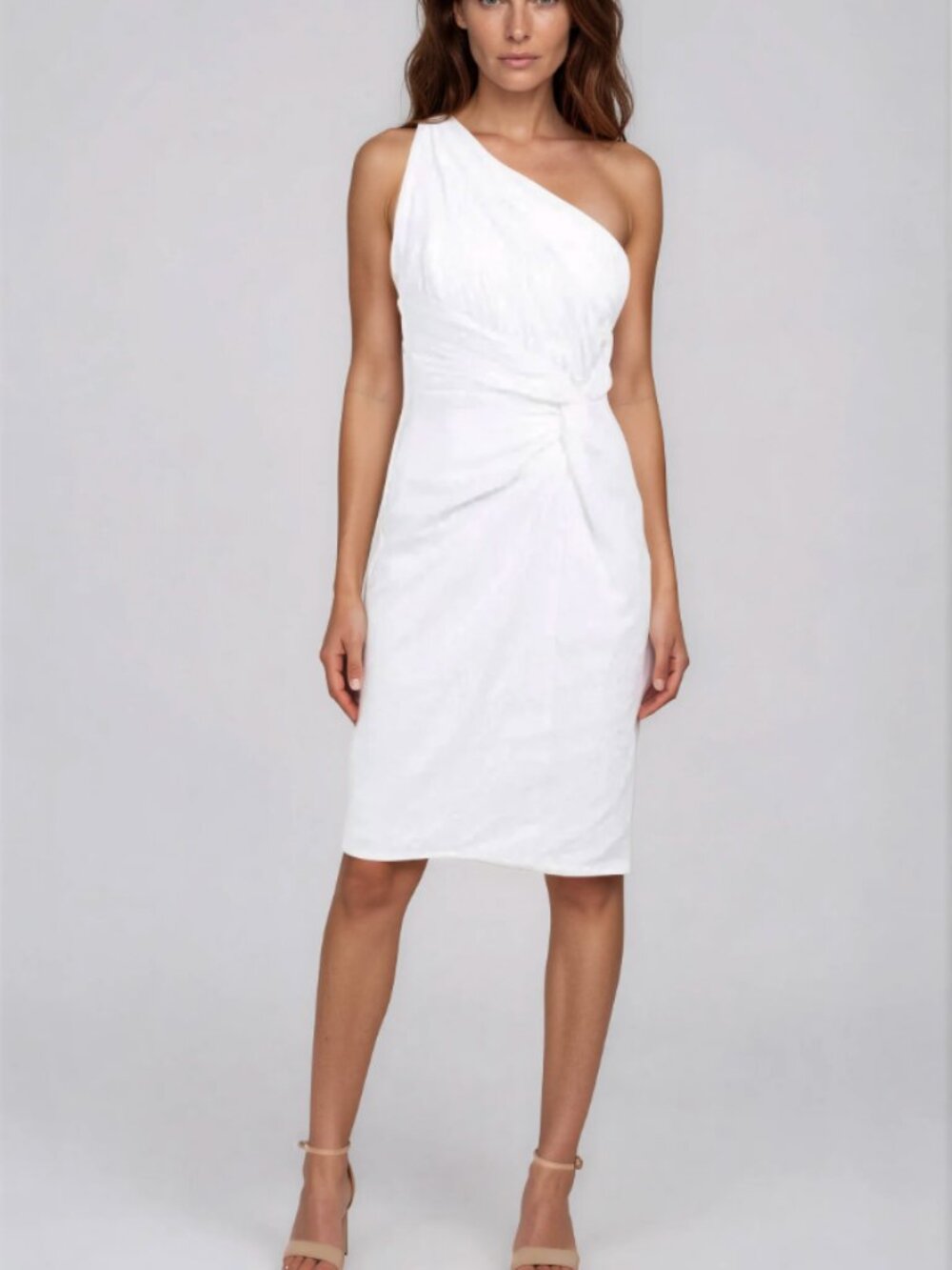 Rene Ruiz Collection One Shoulder Sequin Ruched Dress NWT